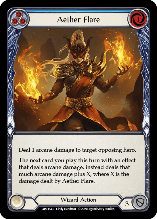 Aether Flare (Blue) — Arcane Rising — Flesh and Blood