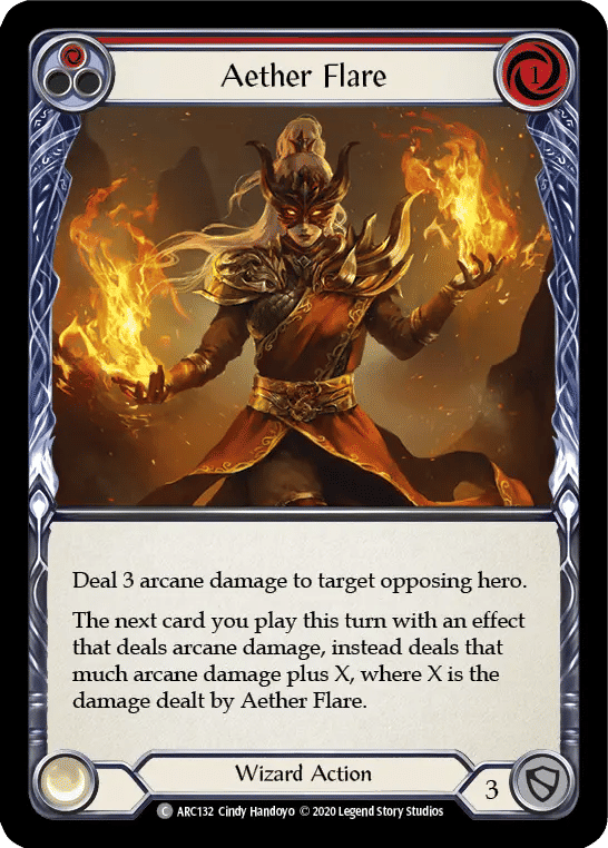 Aether Flare (Red) — Arcane Rising - Unlimited — Flesh and Blood