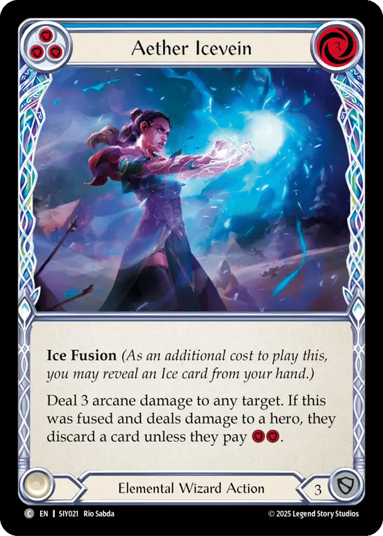 Aether Icevein (Blue) — Silver Age Chapter 1 - Iyslander — Flesh and Blood
