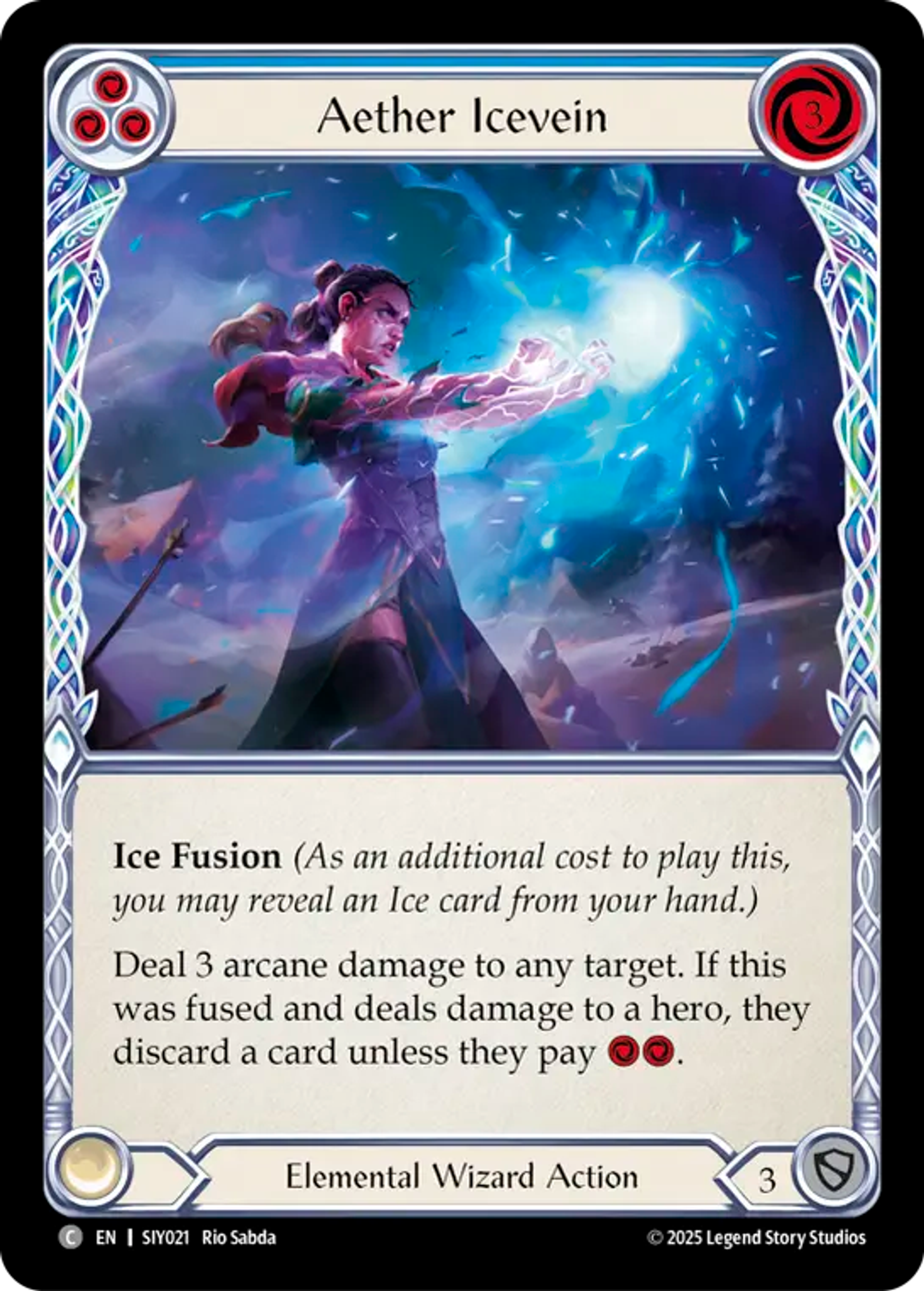 Aether Icevein (Blue) — Silver Age Chapter 1 - Iyslander — Flesh and Blood