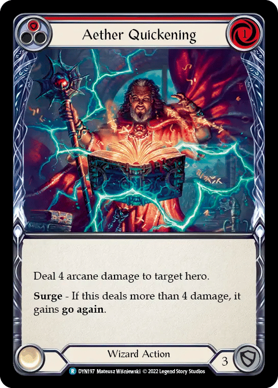 Aether Quickening (Red) — Dynasty — Flesh and Blood