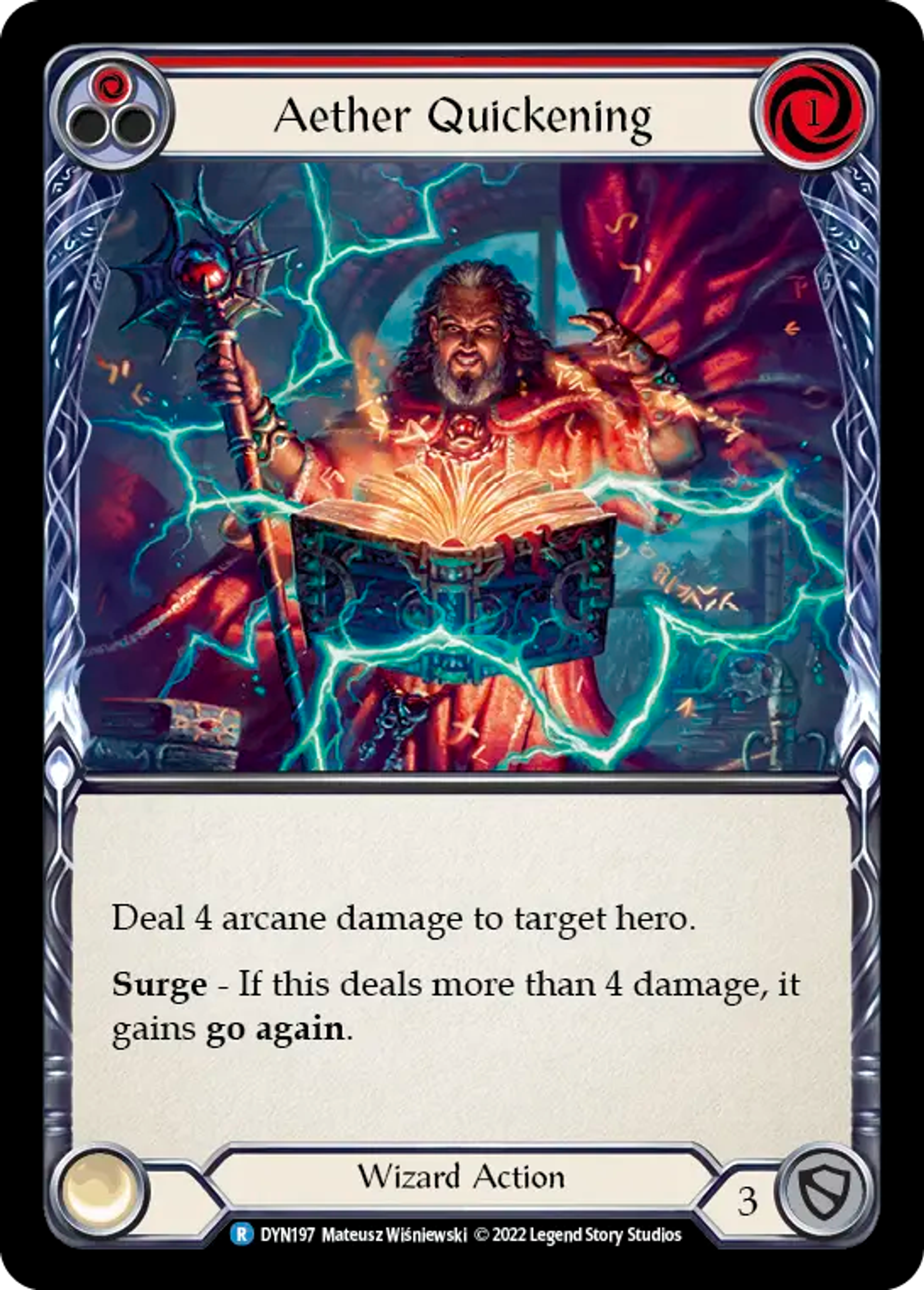 Aether Quickening (Red) — Dynasty — Flesh and Blood