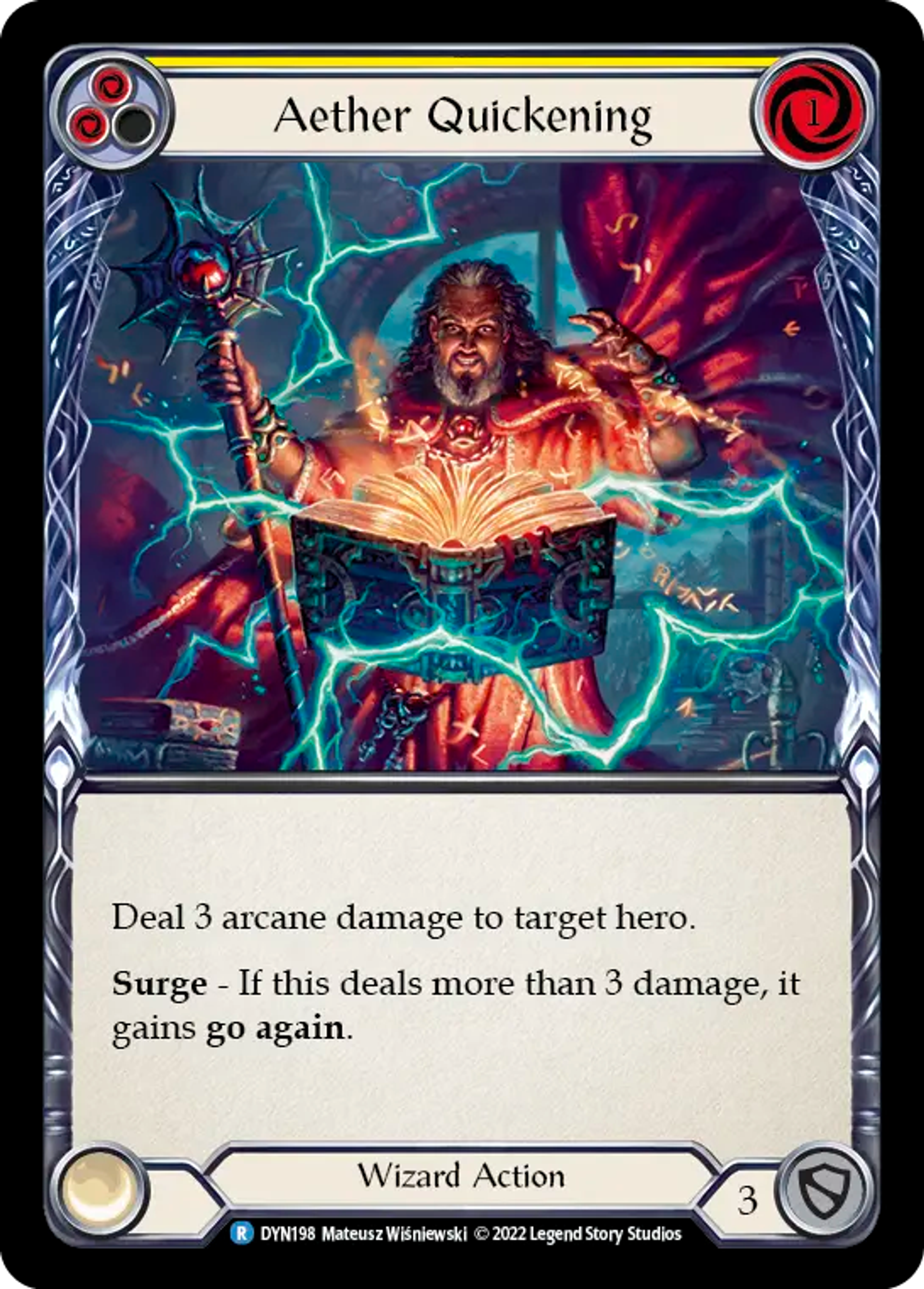 Aether Quickening (Yellow) — Dynasty — Flesh and Blood