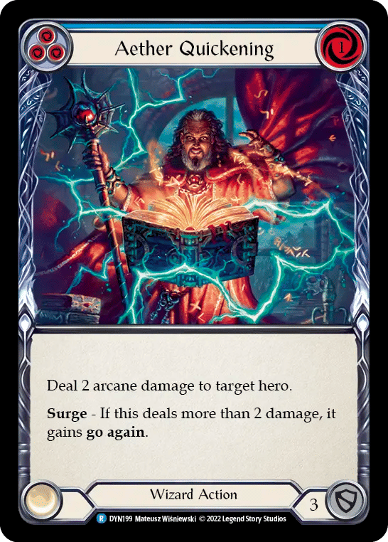 Aether Quickening (Blue) — Dynasty — Flesh and Blood