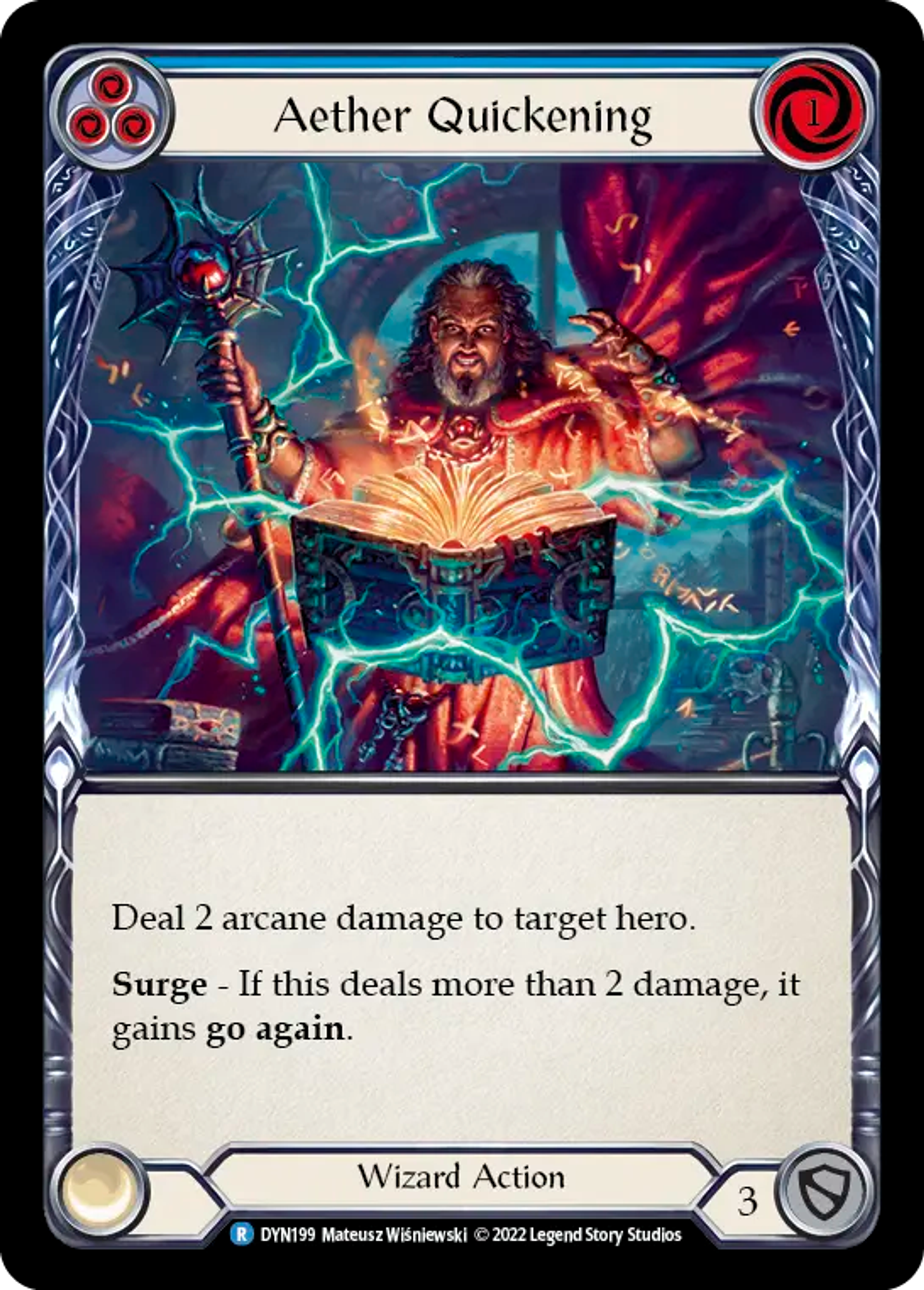 Aether Quickening (Blue) — Dynasty — Flesh and Blood