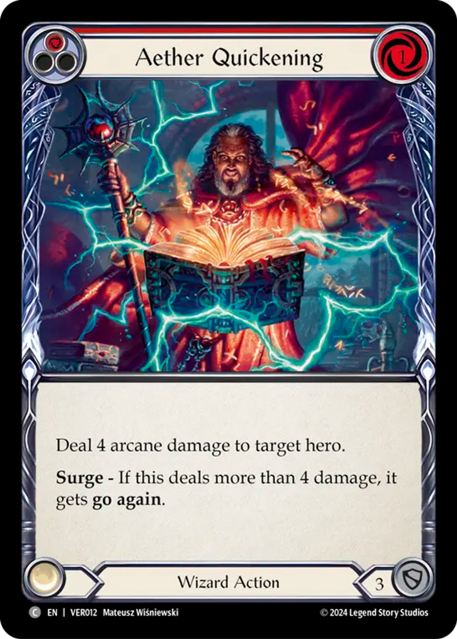 Aether Quickening (Red) — Rosetta Blitz Deck - Verdance — Flesh and Blood