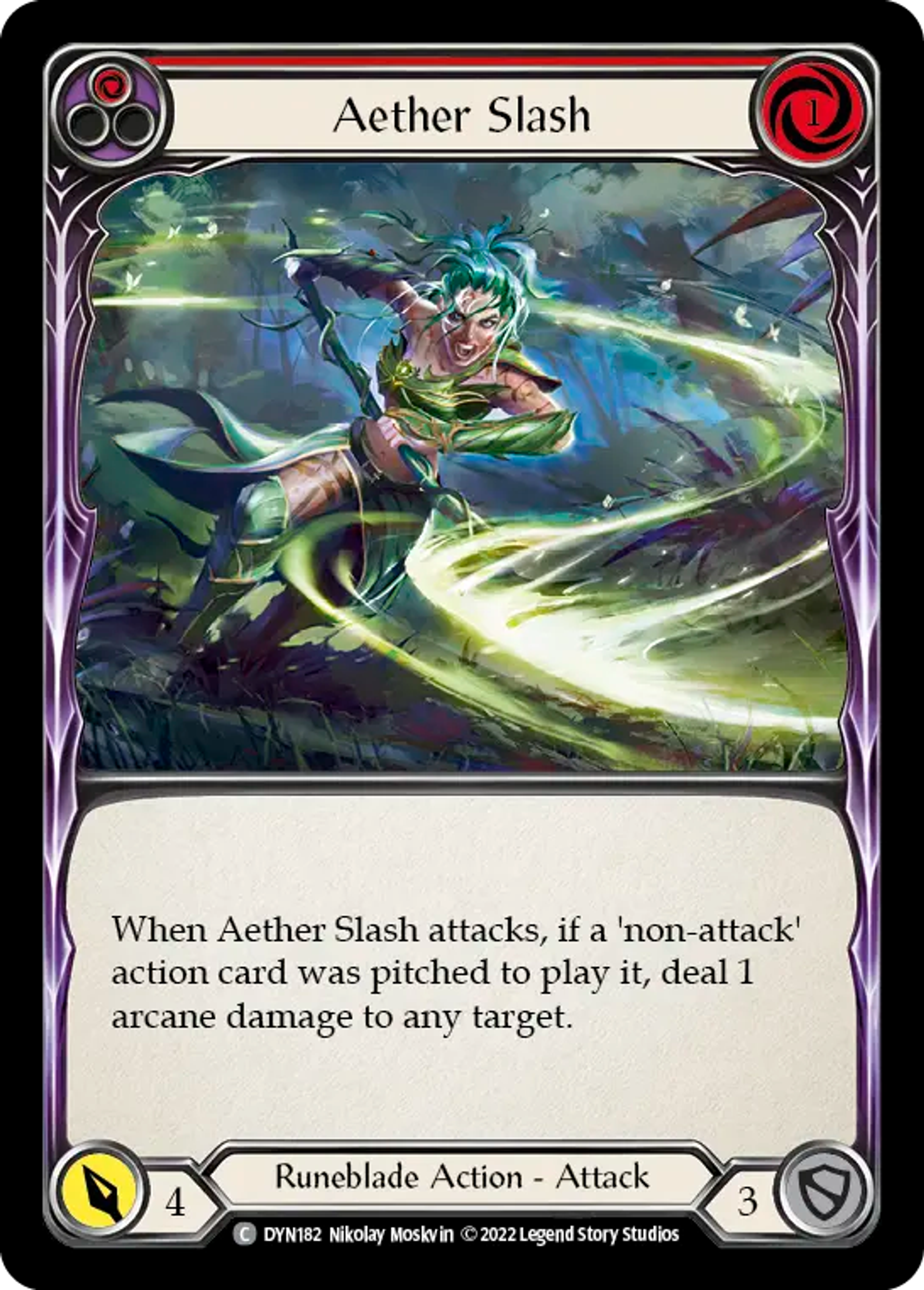 Aether Slash (Red) — Dynasty — Flesh and Blood