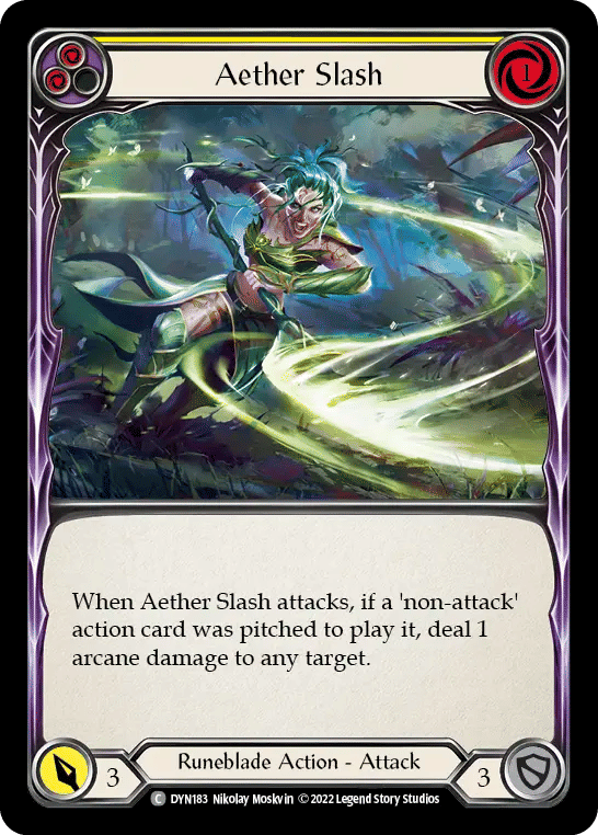 Aether Slash (Yellow) — Dynasty — Flesh and Blood