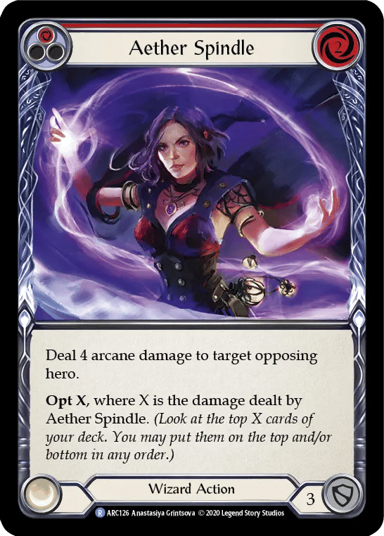 Aether Spindle (Red) — Arcane Rising - Unlimited — Flesh and Blood
