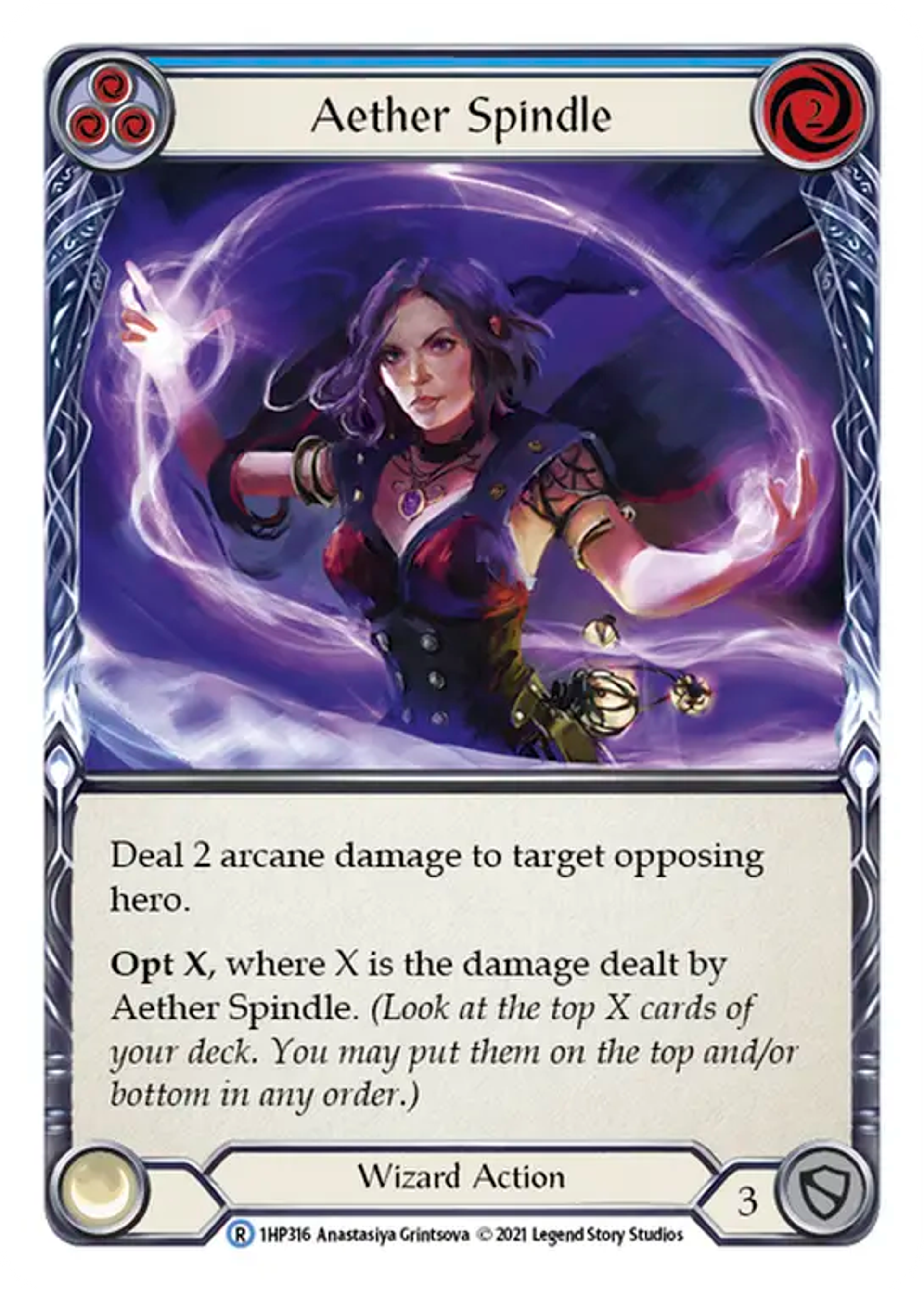 Aether Spindle (Blue) — History Pack 1 — Flesh and Blood