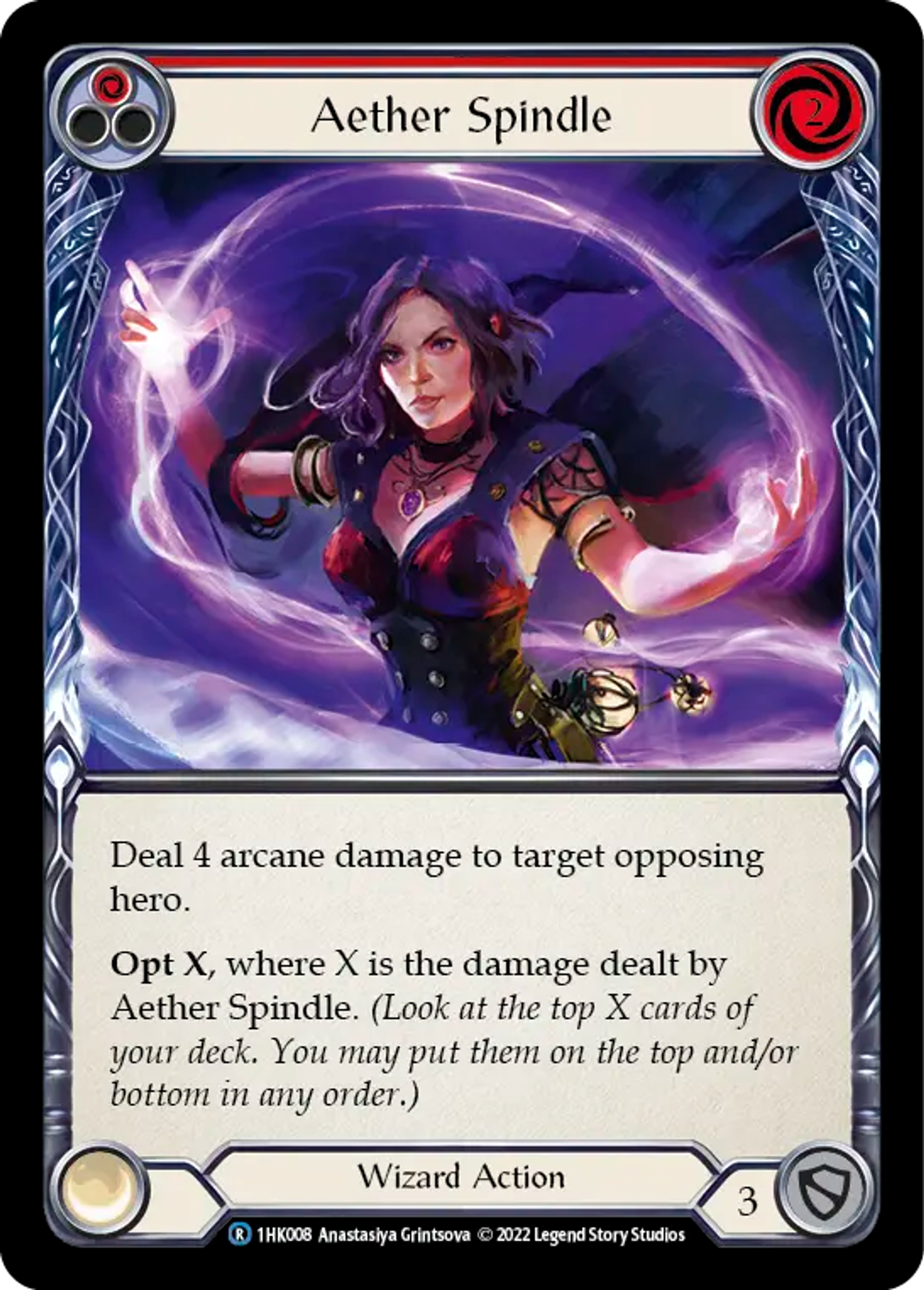Aether Spindle (Red) — Kano - Blitz Deck — Flesh and Blood