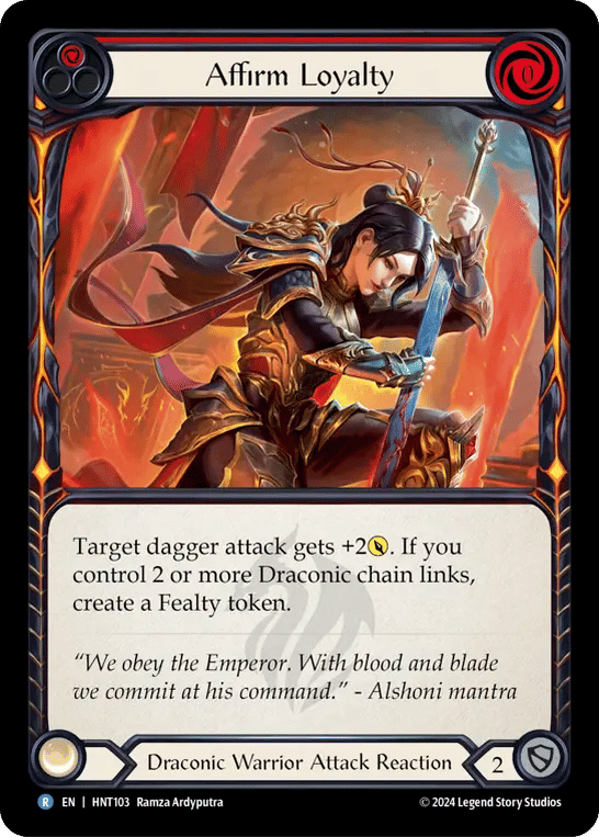 Affirm Loyalty (Red) — The Hunted — Flesh and Blood