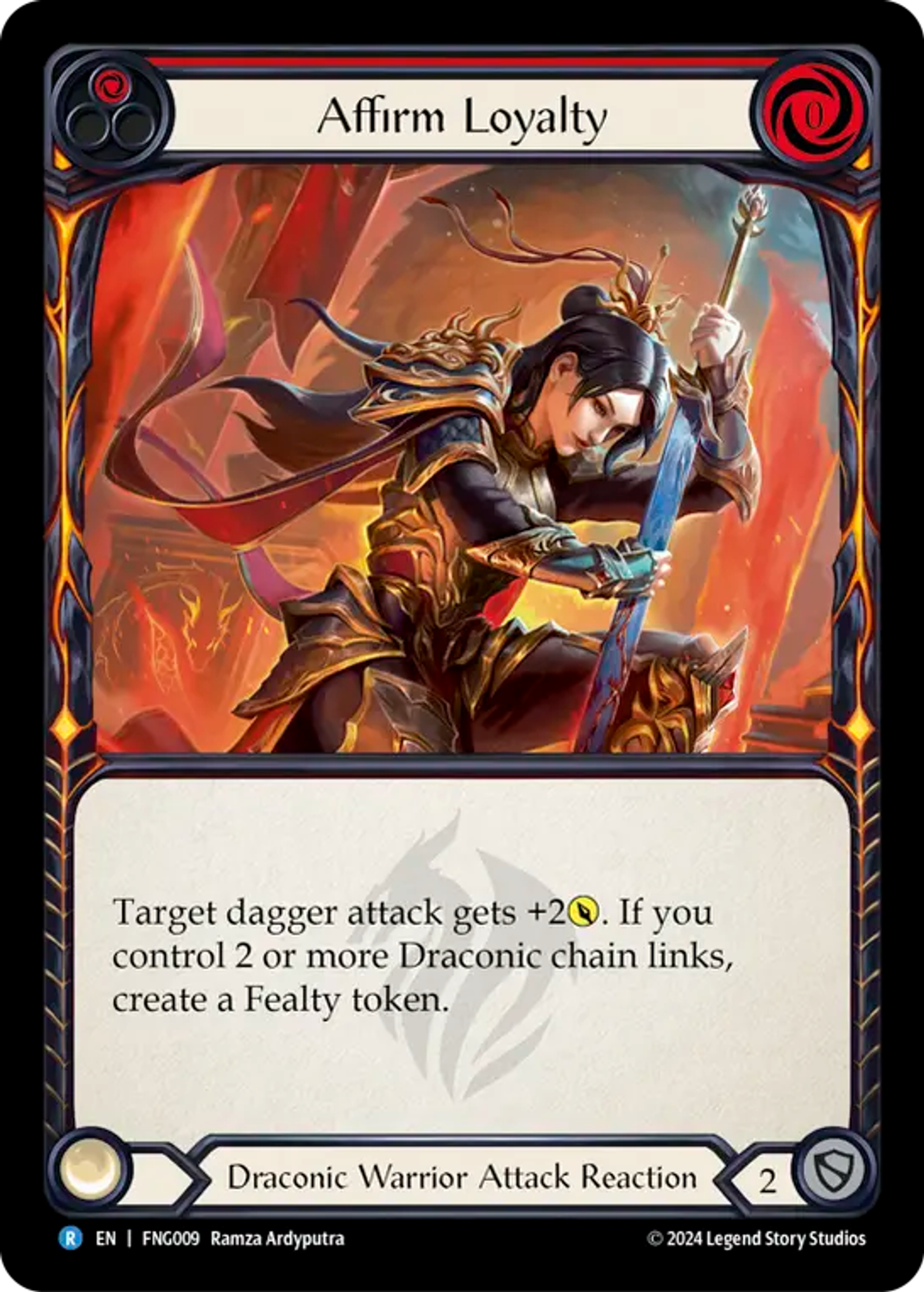Affirm Loyalty (Red) — The Hunted Blitz Deck - Fang — Flesh and Blood