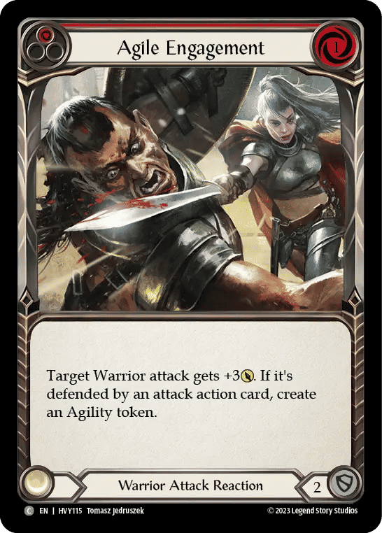 Agile Engagement (Red) — Heavy Hitters — Flesh and Blood