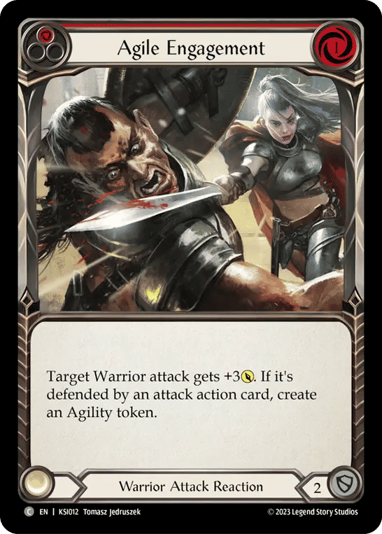 Agile Engagement (Red) — Kassai - Heavy Hitters Blitz Deck — Flesh and Blood