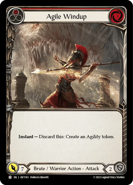 Agile Windup (Red) — Heavy Hitters — Flesh and Blood