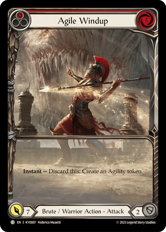 Agile Windup (Red) — Kayo - Heavy Hitters Blitz Deck — Flesh and Blood