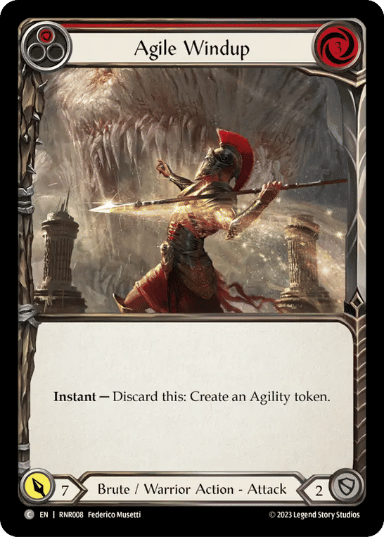 Agile Windup (Red) — Rhinar - Heavy Hitters Blitz Deck — Flesh and Blood