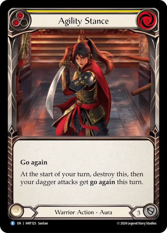 Agility Stance (Yellow) — The Hunted — Flesh and Blood