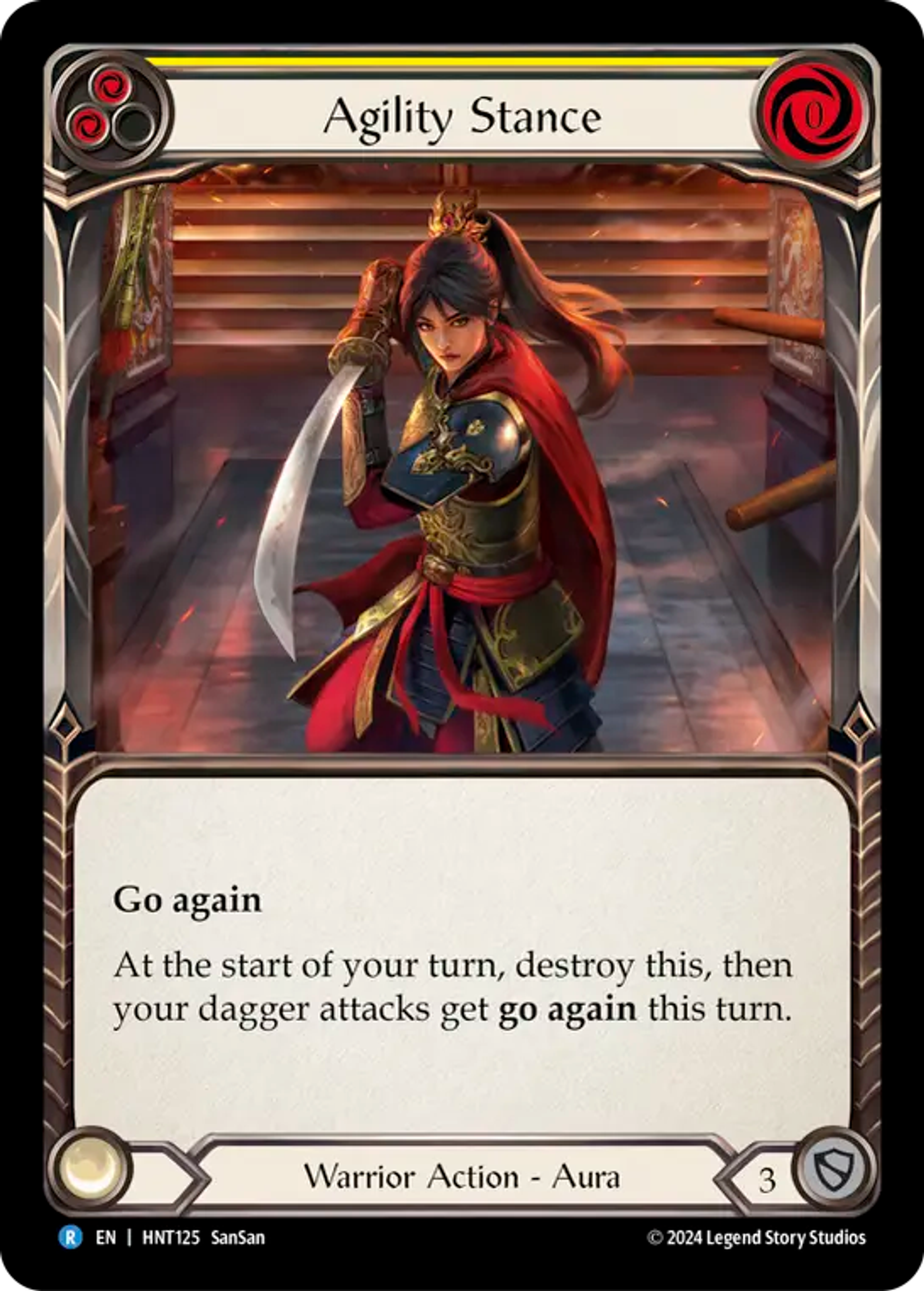 Agility Stance (Yellow) — The Hunted — Flesh and Blood