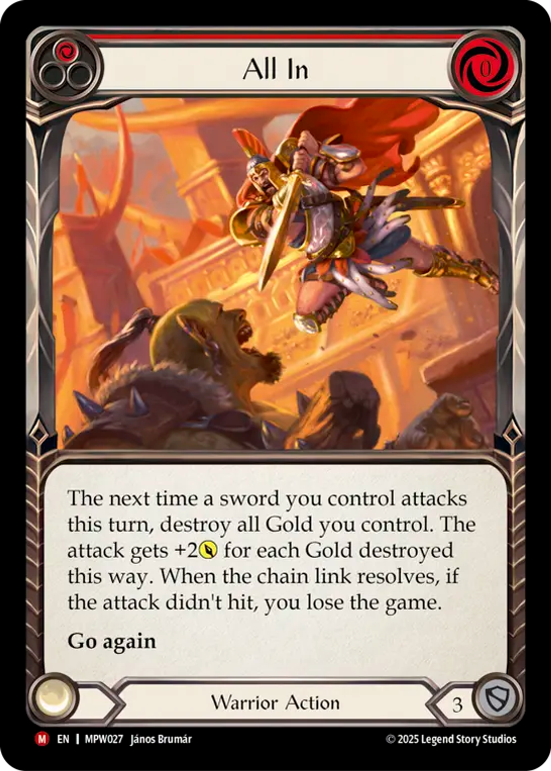 All In — Mastery Pack Warrior — Flesh and Blood