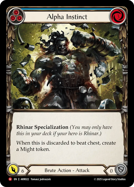 Alpha Instinct — Armory Deck - Rhinar, Reckless Rampage — Flesh and Blood