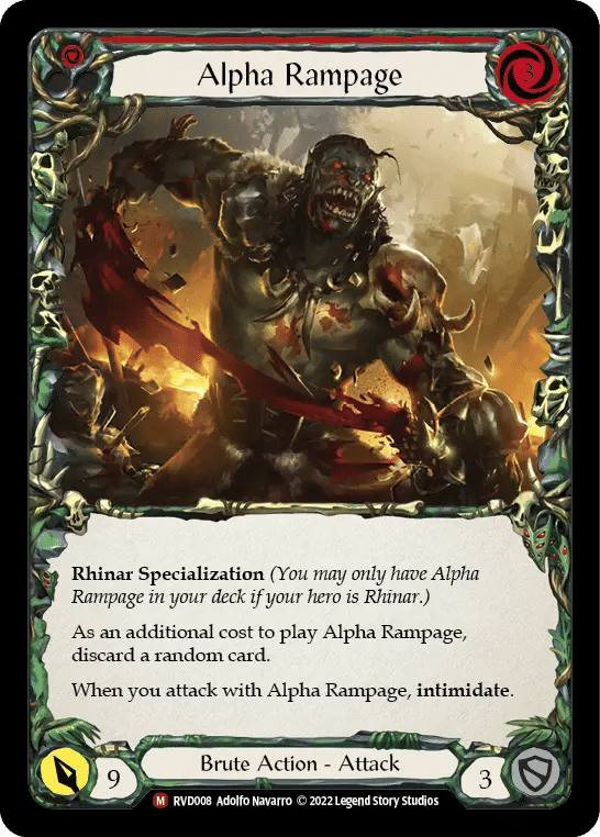 Alpha Rampage — Classic Battles: Rhinar vs Dorinthea — Flesh and Blood