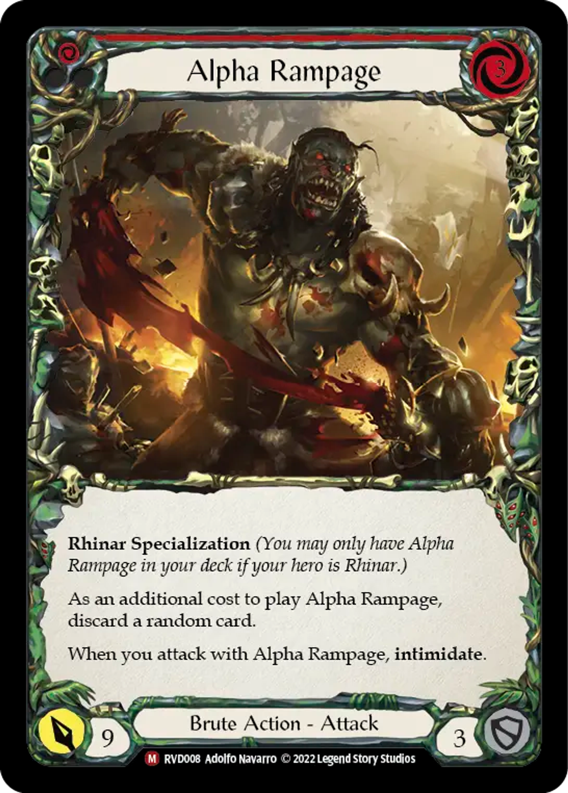 Alpha Rampage — Classic Battles: Rhinar vs Dorinthea — Flesh and Blood