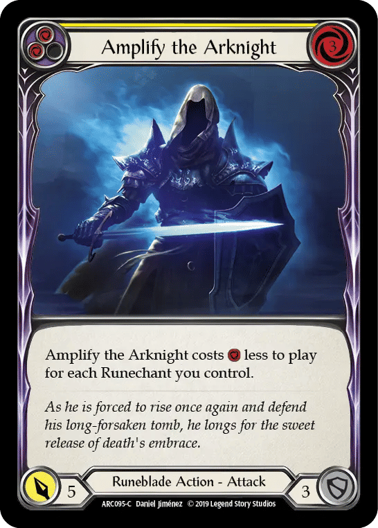 Amplify the Arknight (Yellow) — Arcane Rising — Flesh and Blood