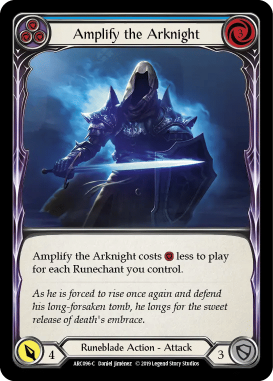 Amplify the Arknight (Blue) — Arcane Rising — Flesh and Blood