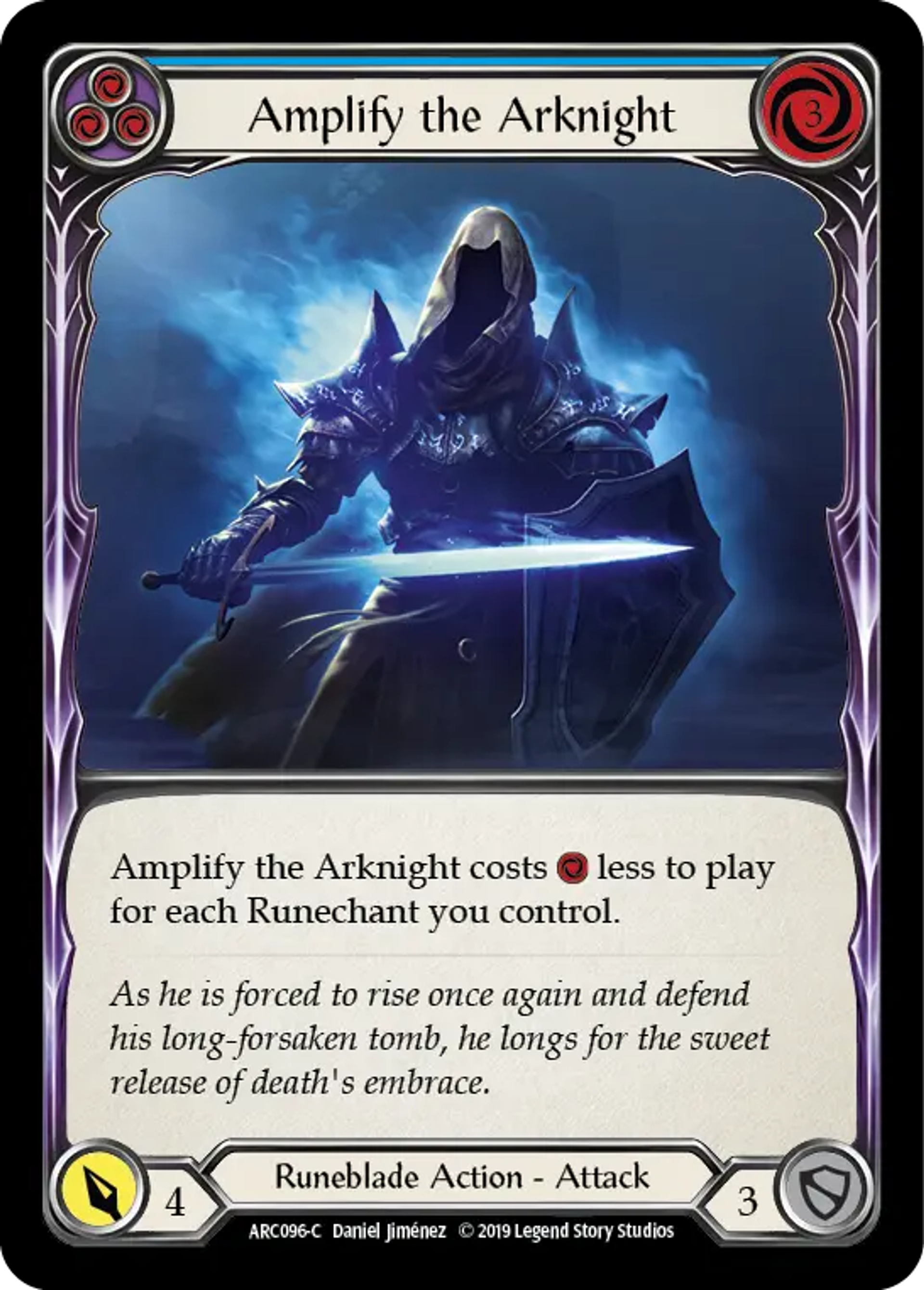 Amplify the Arknight (Blue) — Arcane Rising — Flesh and Blood
