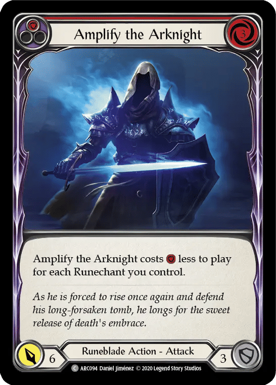 Amplify the Arknight (Red) — Arcane Rising - Unlimited — Flesh and Blood
