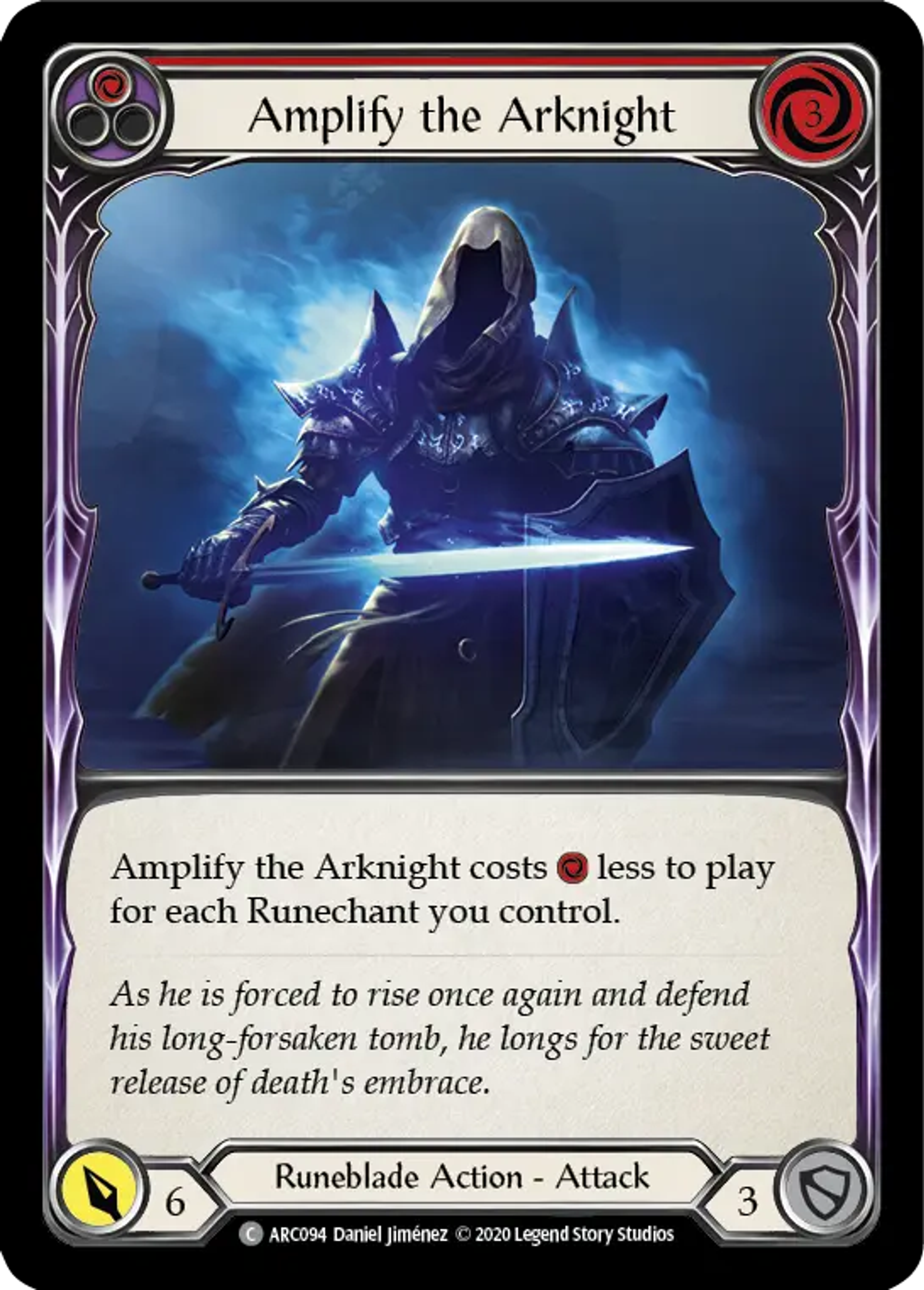 Amplify the Arknight (Red) — Arcane Rising - Unlimited — Flesh and Blood