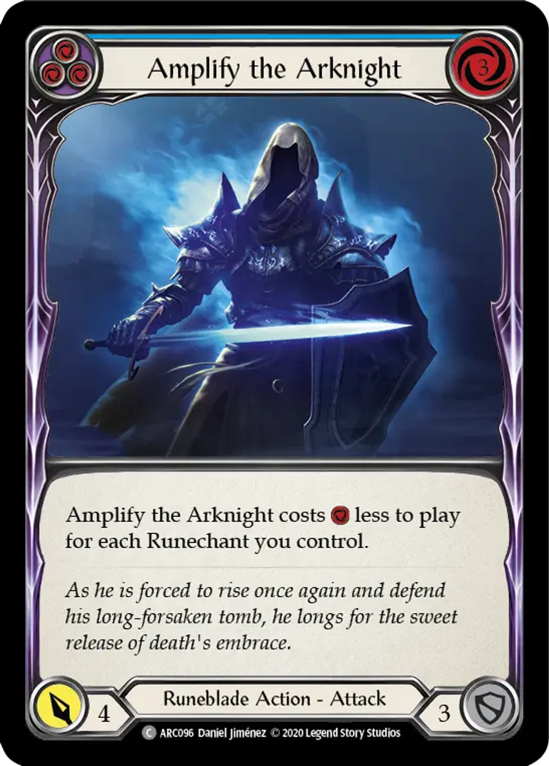 Amplify the Arknight (Blue) — Arcane Rising - Unlimited — Flesh and Blood