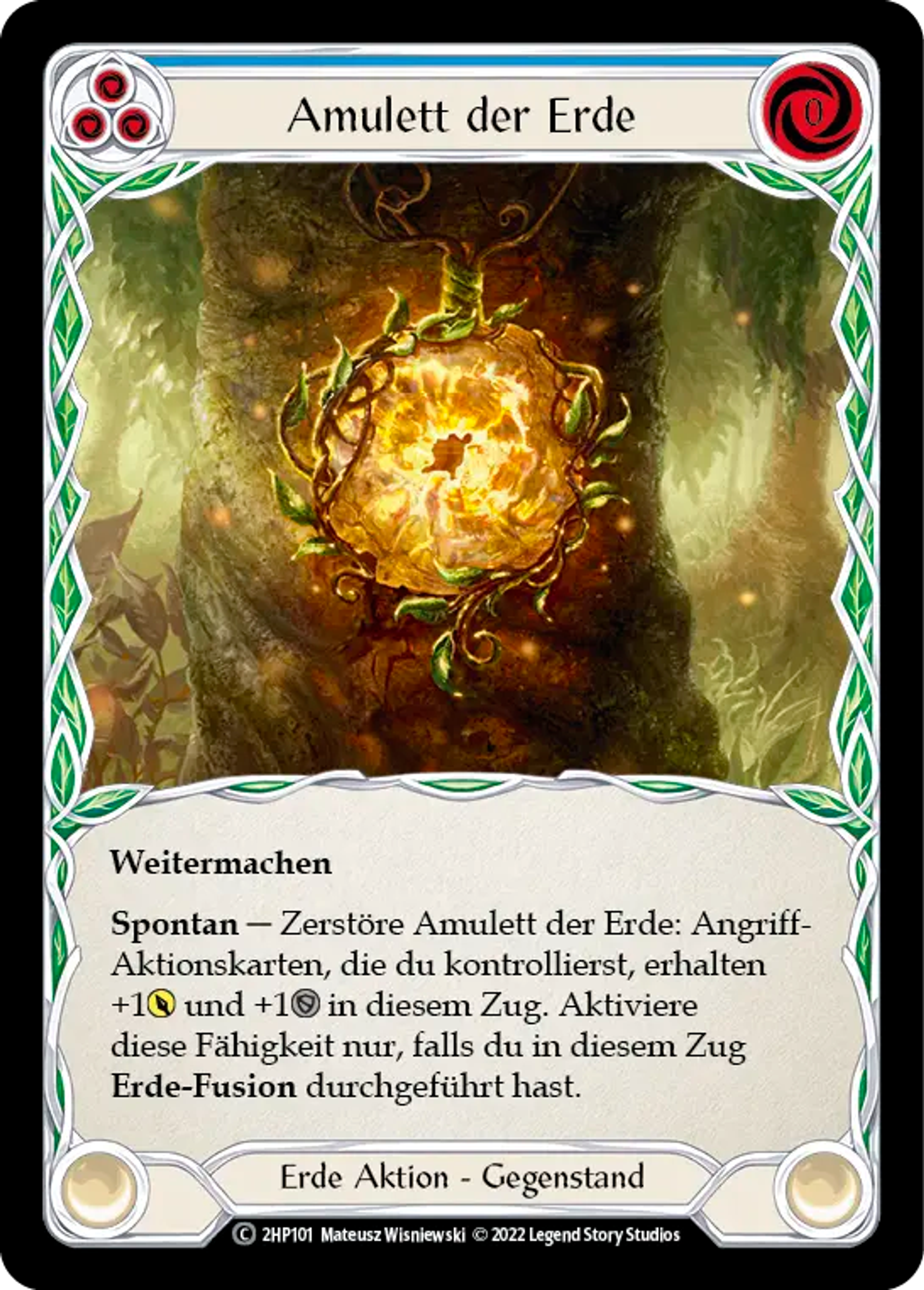 Amulet of Earth (Blue) — History Pack 2 - Black Label — Flesh and Blood