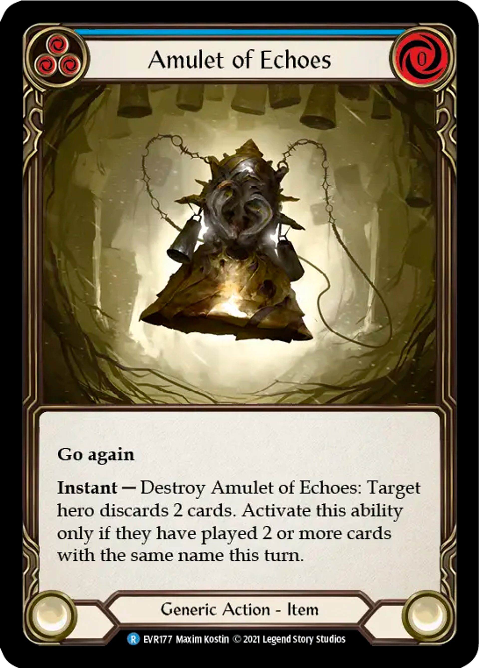 Amulet of Echoes (Blue) — Everfest — Flesh and Blood