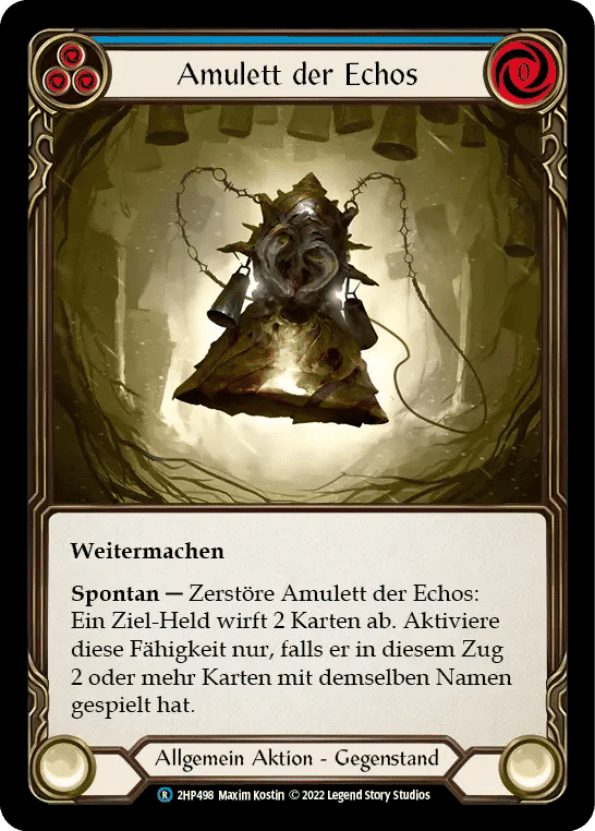Amulet of Echoes (Blue) — History Pack 2 - Black Label — Flesh and Blood