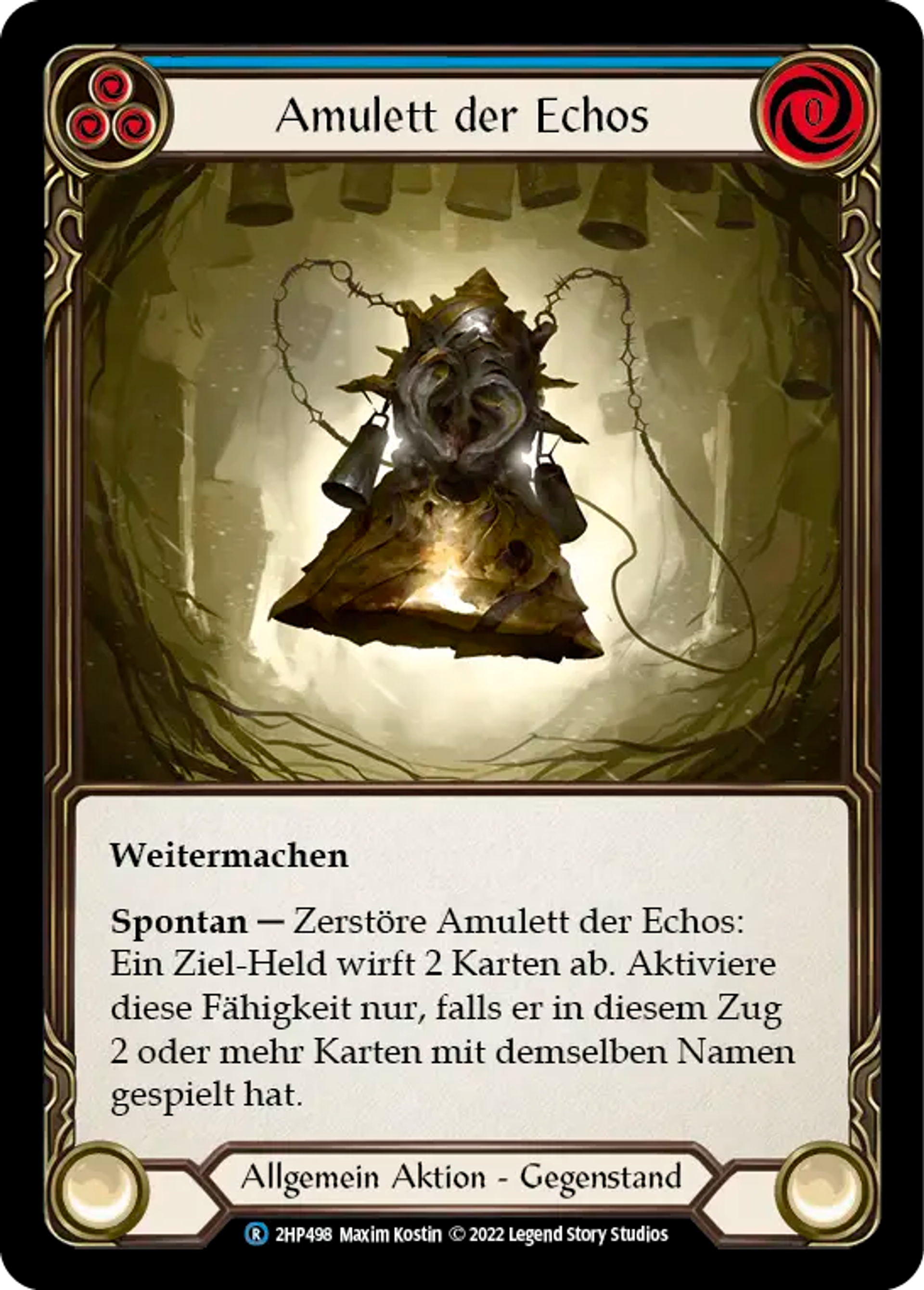 Amulet of Echoes (Blue) — History Pack 2 - Black Label — Flesh and Blood