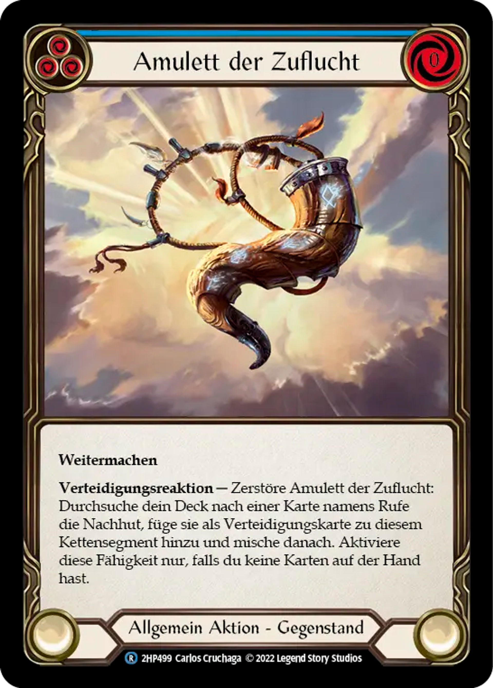 Amulet of Havencall (Blue) — History Pack 2 - Black Label — Flesh and Blood