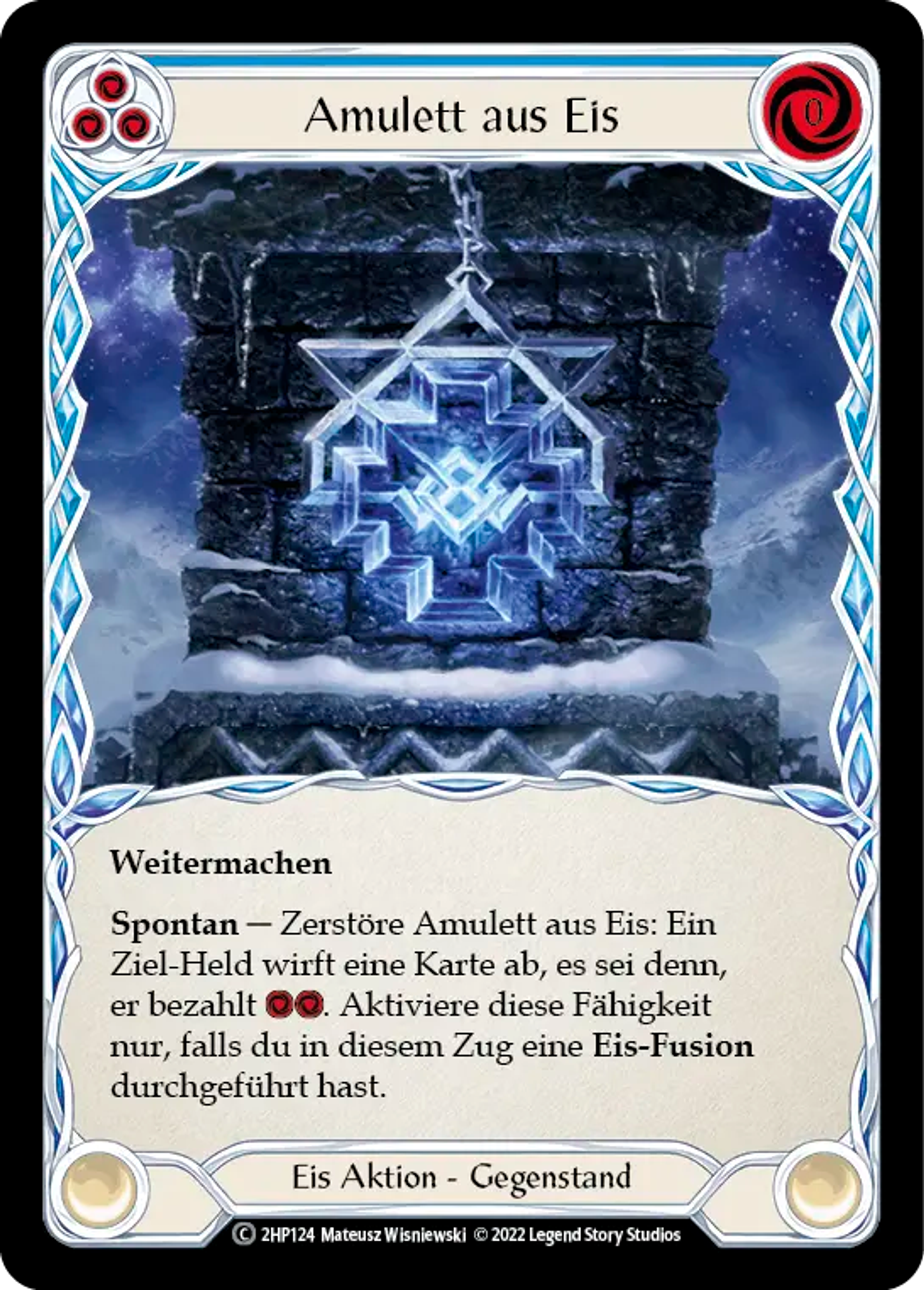 Amulet of Ice (Blue) — History Pack 2 - Black Label — Flesh and Blood