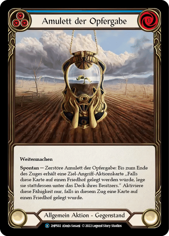 Amulet of Oblation (Blue) — History Pack 2 - Black Label — Flesh and Blood