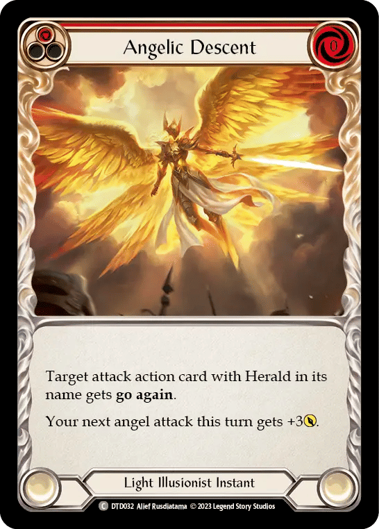Angelic Descent (Red) — Dusk till Dawn — Flesh and Blood