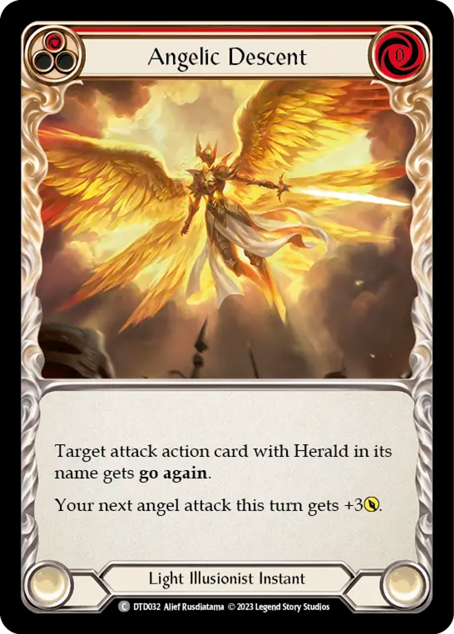 Angelic Descent (Red) — Dusk till Dawn — Flesh and Blood