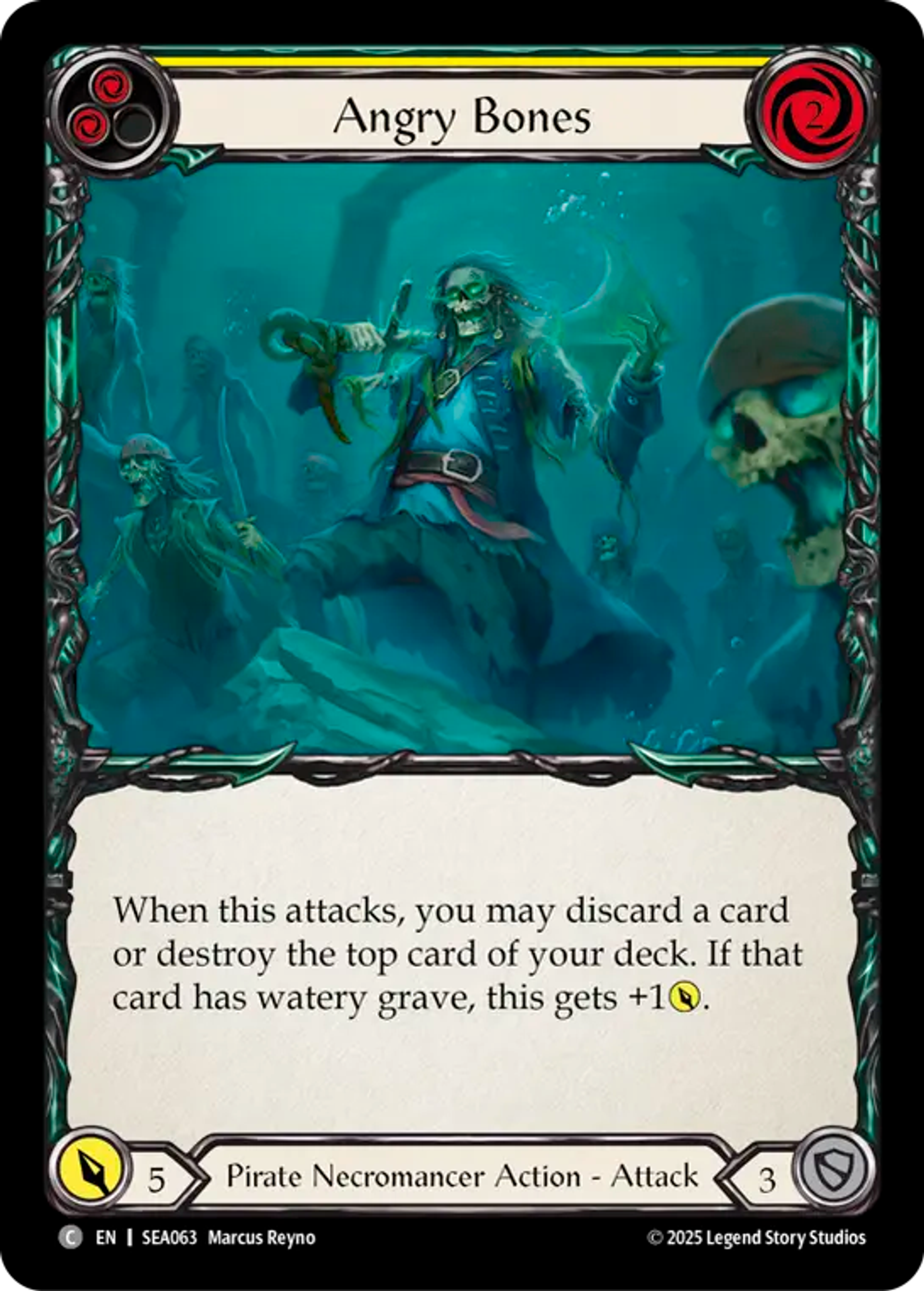 Angry Bones (Yellow) — High Seas — Flesh and Blood