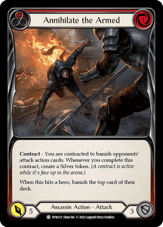Annihilate the Armed (Red) — Dynasty — Flesh and Blood