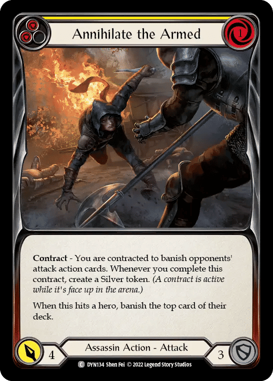 Annihilate the Armed (Yellow) — Dynasty — Flesh and Blood