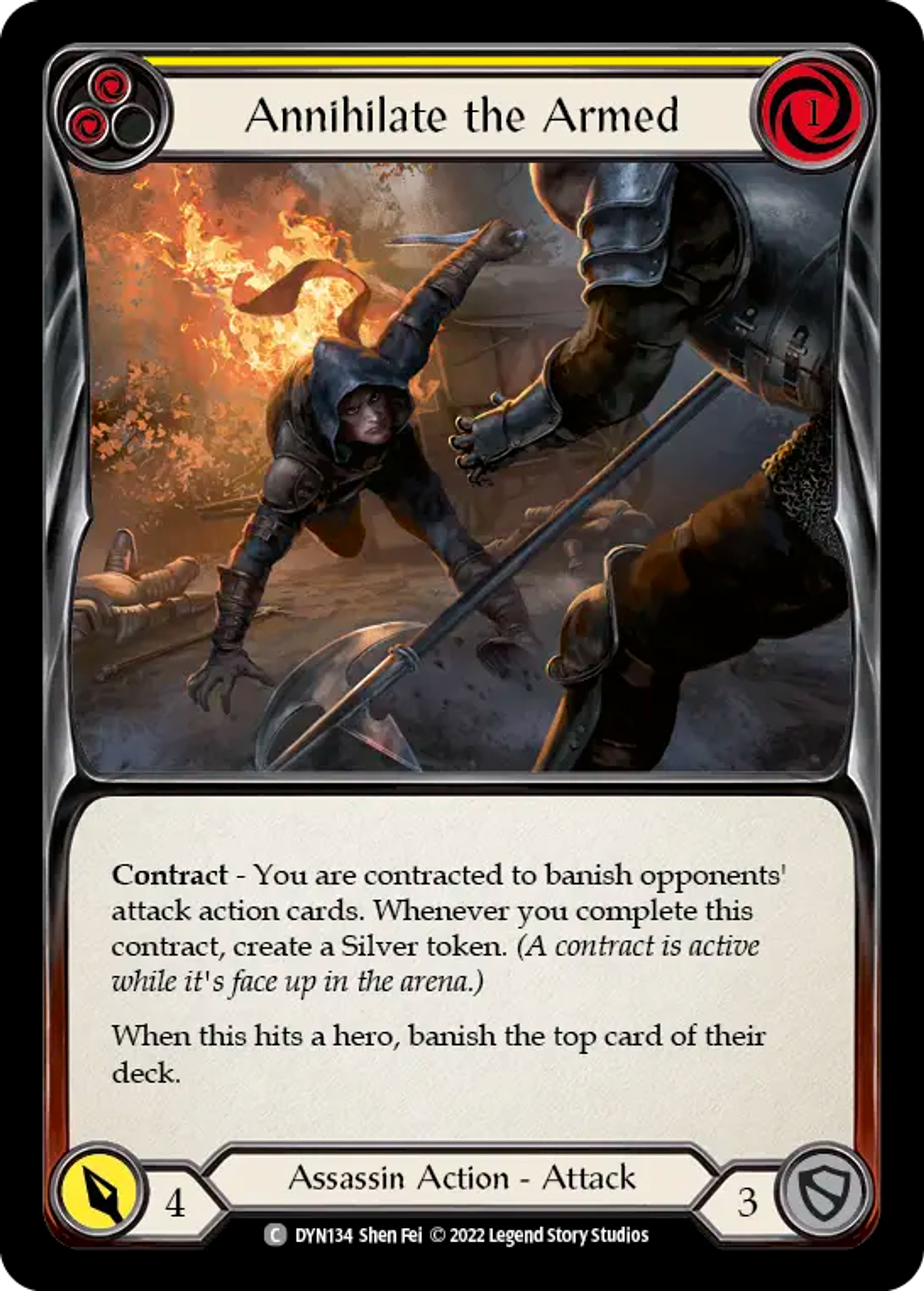 Annihilate the Armed (Yellow) — Dynasty — Flesh and Blood