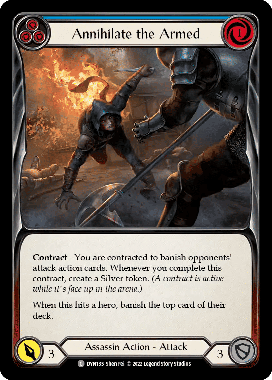 Annihilate the Armed (Blue) — Dynasty — Flesh and Blood
