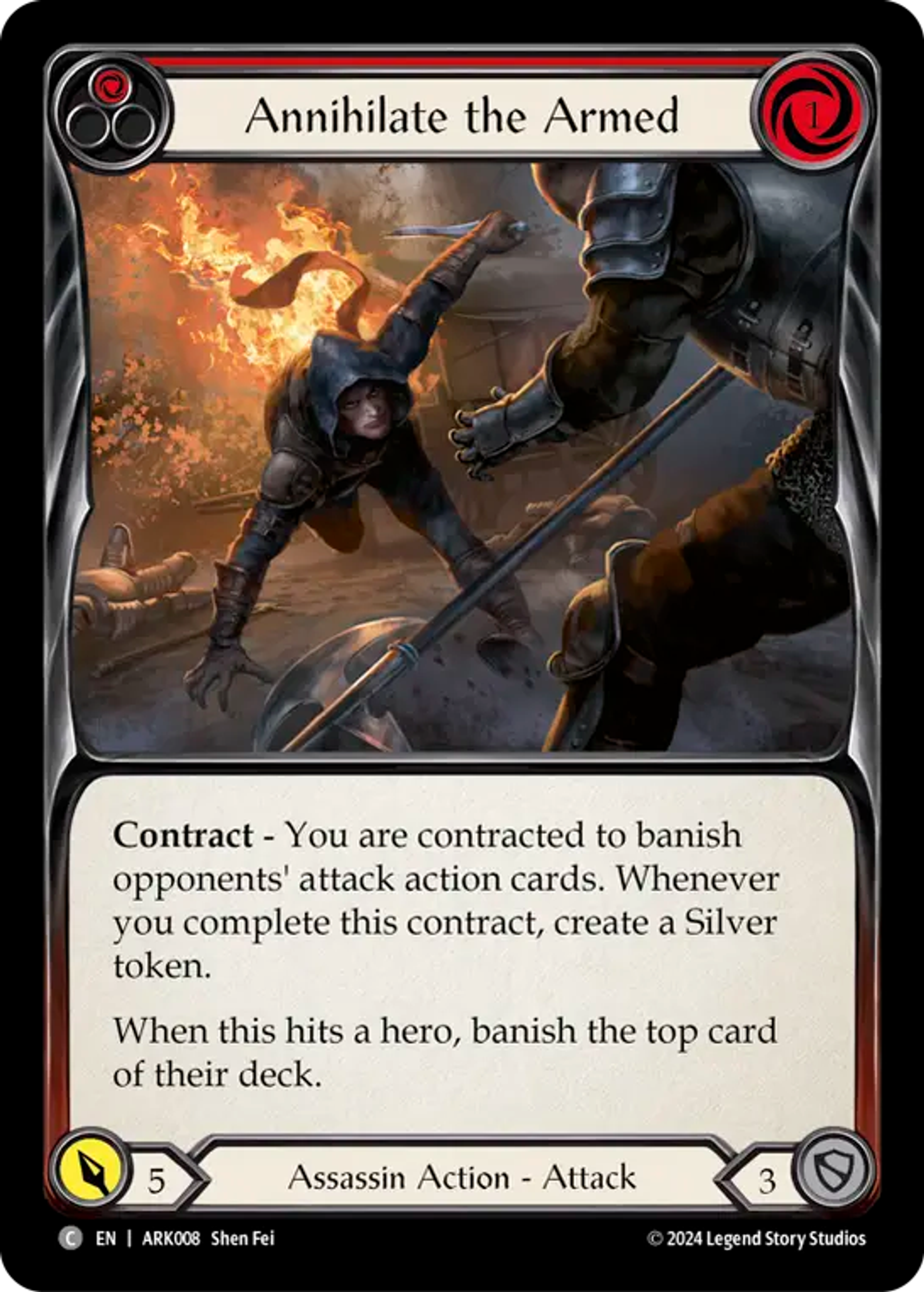 Annihilate the Armed (Red) — The Hunted Blitz Deck - Arakni — Flesh and Blood