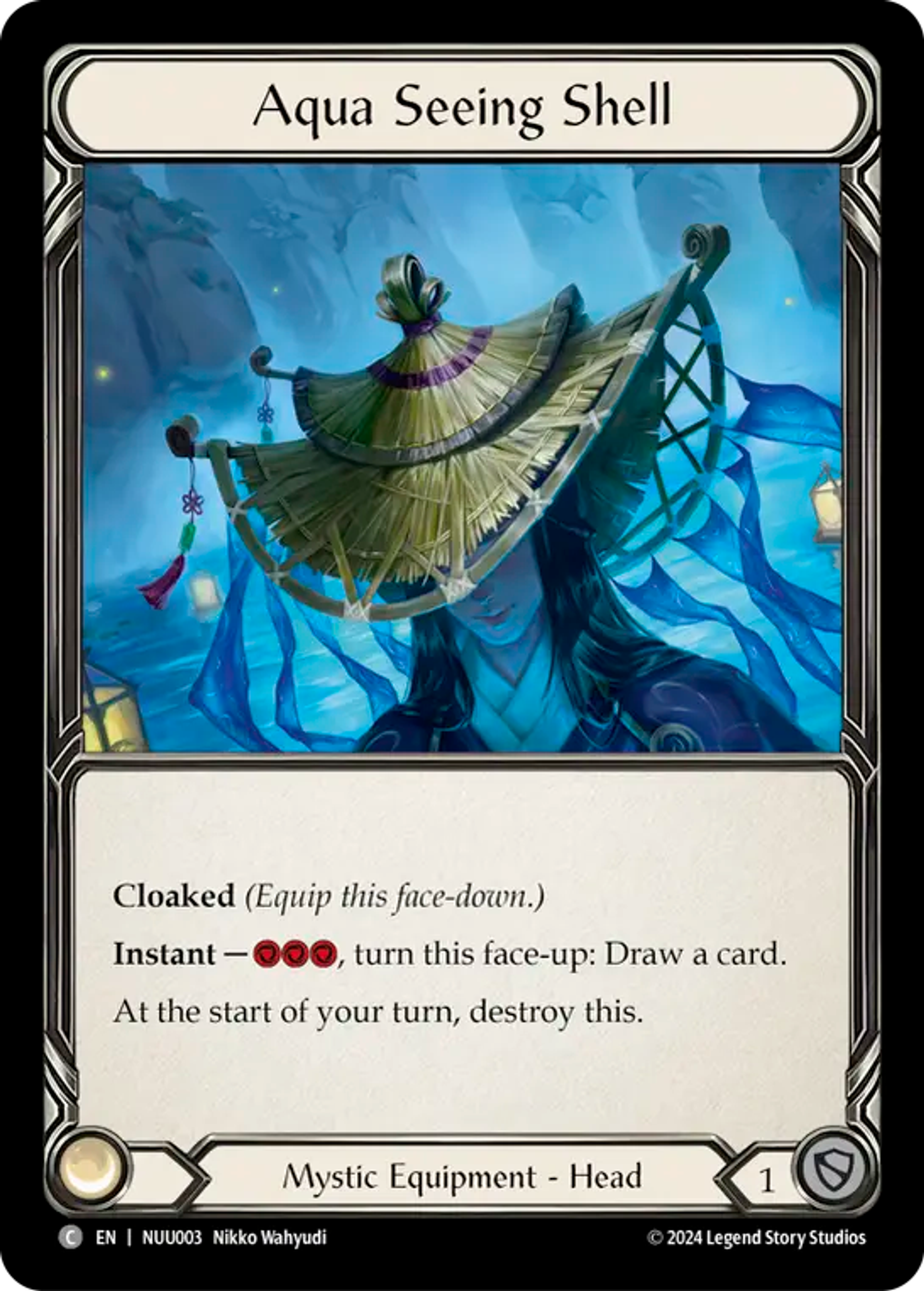 Aqua Seeing Shell — Nuu - Blitz Deck — Flesh and Blood
